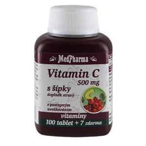 MEDPHARMA Vitamín C 500 mg s šípky 107 tablet, poškozený obal