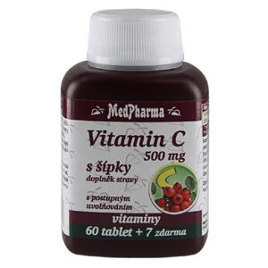 MEDPHARMA Vitamin C 500 mg s šípky 67 tablet, poškozený obal