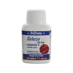 MedPharma Železo 20 mg + vitamín C tbl.37