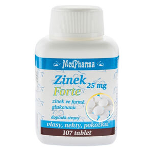 MEDPHARMA Zinek Forte 25 mg 107 tablet, poškozený obal