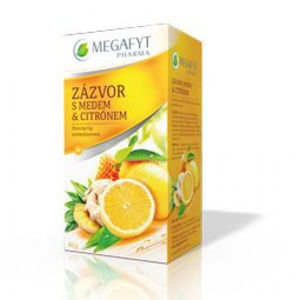 MEGAFYT Ovocný čaj s příchutí citrónu, zázvoru a medu 20 x 2 g
