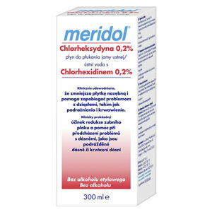 MERIDOL Chlorhexidine 0,2 % Ústní voda 300 ml, poškozený obal