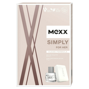 MEXX Simply For Her Toaletní voda 20 ml + mýdlo 75 g