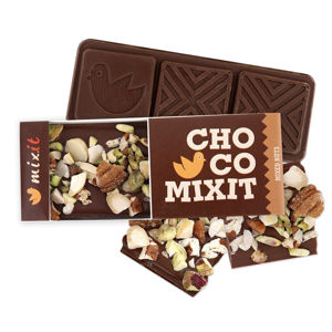MIXIT Mini čokoláda mléčná s ořechy 50 g