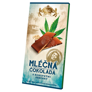 CARLA Mléčná čokoláda s konopným semínkem 80 g