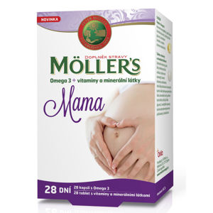 MÖLLER´S Mama Omega 3 28 kapslí + vitamíny a minerály 28 tablet