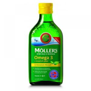 MÖLLER´S Omega 3 s citronovou příchutí 250 ml, poškozený obal