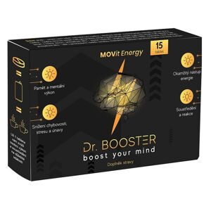 MOVIT ENERGY Dr. Booster paměť soustředění energie 15 veganských tablet