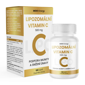 MOVIT ENERGY Lipozomální vitamin C 500 mg 120 kapslí, poškozený obal