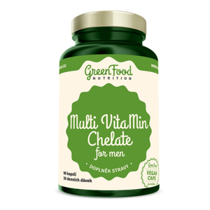 GREENFOOD NUTRITION Multivitamin chelát pro muže 90 kapslí