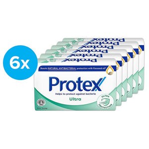 PROTEX Ultra Tuhé mýdlo s přirozenou antibakteriální ochranou 6 x 90 g