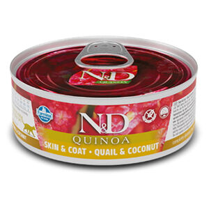 N&D Quinoa Adult Quail & Coconut pro dospělé kočky 80 g