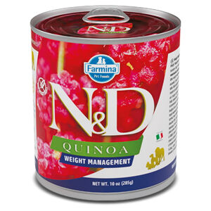 N&D Quinoa Weight Management Lamb & Brocolli pro psy 285 g