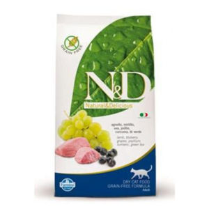 N&D Ancestral Grain Lamb & Blueberry Adult pro dospělé kočky 1,5 kg