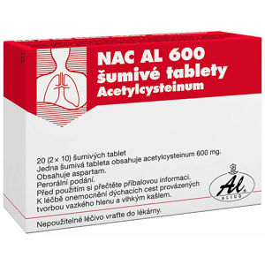 NAC AL 600 ŠUMIVÉ TABLETY  600 mg 20 tablet