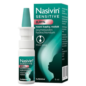NASIVIN Sensitive 0,01% nosní kapky pro děti 5 ml