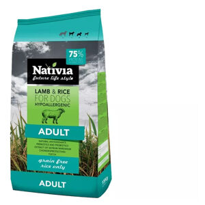 NATIVIA Dog Adult Lamb & Rice granule pro psy s citlivým zažíváním 1 ks, Hmotnost balení: 3 kg