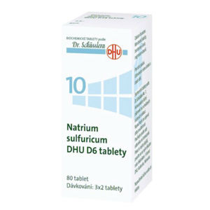 DR. SCHÜSSLERA Natrium sulfuricum DHU D6 No.10 80 tablet