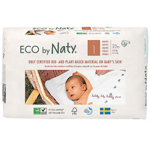 ECO BY NATY Newborn 2-5 kg 25 kusů