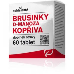 Nefdesanté Brusinky D-Manóza Kopřiva 60 tablet
