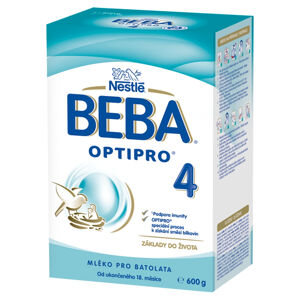 BEBA Optipro 4 Pokračovací batolecí mléko od 15.měsíce 600 g, poškozený obal