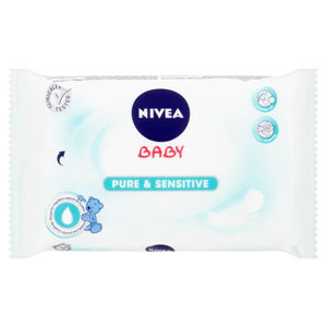 NIVEA Baby Pure & Sensitive Čisticí ubrousky 63 ks