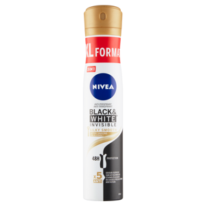 NIVEA Black&White Invisible Silky Smooth Antiperspirant sprej 200 ml