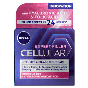 NIVEA Cellular Expert Filler noční krém 50 ml, poškozený obal