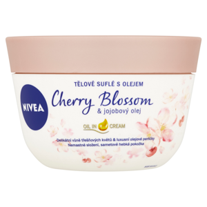 NIVEA Cherry Blossom & Jojoba Oil Tělové suflé 200 ml, poškozený obal
