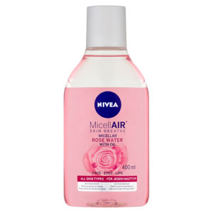 NIVEA MicellAir Dvoufázová čisticí micelární voda s růžovou vodou 400 ml