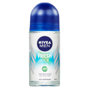 NIVEA Fresh Kick Kuličkový antiperspirant pro muže 50 ml
