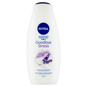 NIVEA Goodbye Stress Sprchový gel a pěna do koupele 750 ml