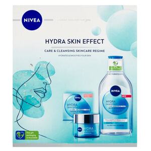 NIVEA Hydra Skin Effect Face Dárková sada - denní hydratační gel Hydra Skin Effect 50 ml + Micelární voda Hydra Skin Effect 400 ml