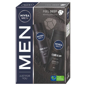 NIVEA Men Box Deo Deep Dárkové balení, poškozený obal
