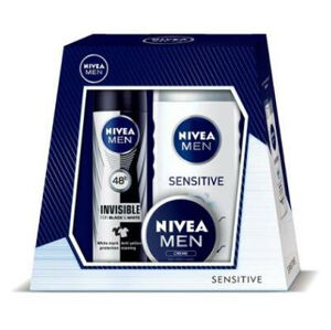NIVEA kazeta pro muže DEO SENSITIVE sprchový gel 250 ml + deo 150 ml + krém 30 ml