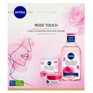 NIVEA  Rose Touch Face Dárková sada - Hydratační denní gel-krém Rose Touch 50 ml + Micelární voda Rose Touch 400 ml