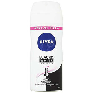 NIVEA Black & White Invisible Clear Sprej antiperspirant 100 ml