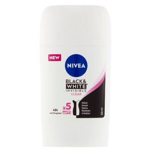 ﻿NIVEA  Black & White Invisible Clear Tuhý antiperspirant 50 ml