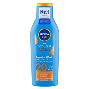 NIVEA Sun Mléko na opalování podporující zhnědnutí OF 20 200 ml