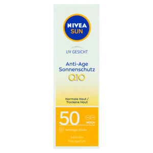 NIVEA Sun Pleťový krém na opalování proti vráskám Q10 OF 50 50 ml