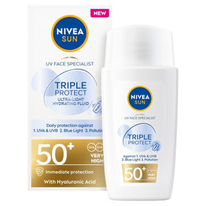 NIVEA  Sun Triple Protect Lehký hydratační krém na opalování OF 50+ 40 ml