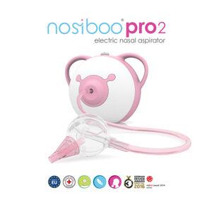 NOSIBOO Pro2 Elektrická odsávačka nosních hlenů růžová