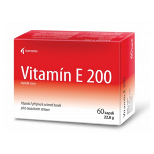 NOVENTIS Vitamín E 200 60 kapslí, poškozený obal