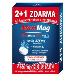 ZDROVIT MaxiMag 375 mg + vitamín B6 60 šumivých tablet, poškozený obal