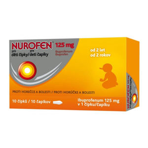 NUROFEN Čípky pro děti od 2 let 125 mg 10 kusů