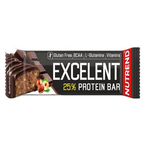 NUTREND Excelent protein bar čokoláda s oříšky 85 g