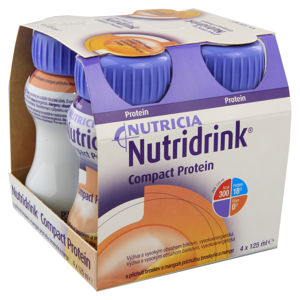 NUTRIDRINK Compact protein s příchutí broskve a manga 4 x 125 ml