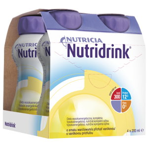 NUTRIDRINK S vanilkovou příchutí 4 x 200 ml