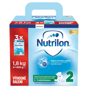 NUTRILON 2 Pokračovací mléko 3x600 g VÝHODNÉ BALENÍ