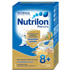 NUTRILON Pronutra Mléčná kaše Vícezrnná s rýžovými křupinkami 225 g